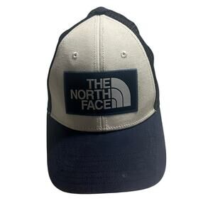 The North Face Trucker Hat Adjustable Snap Back One-Size Blue White NWOT
